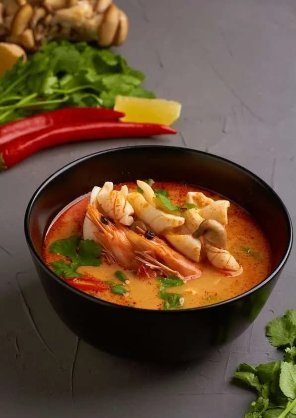 Tom Yam with Shrimp