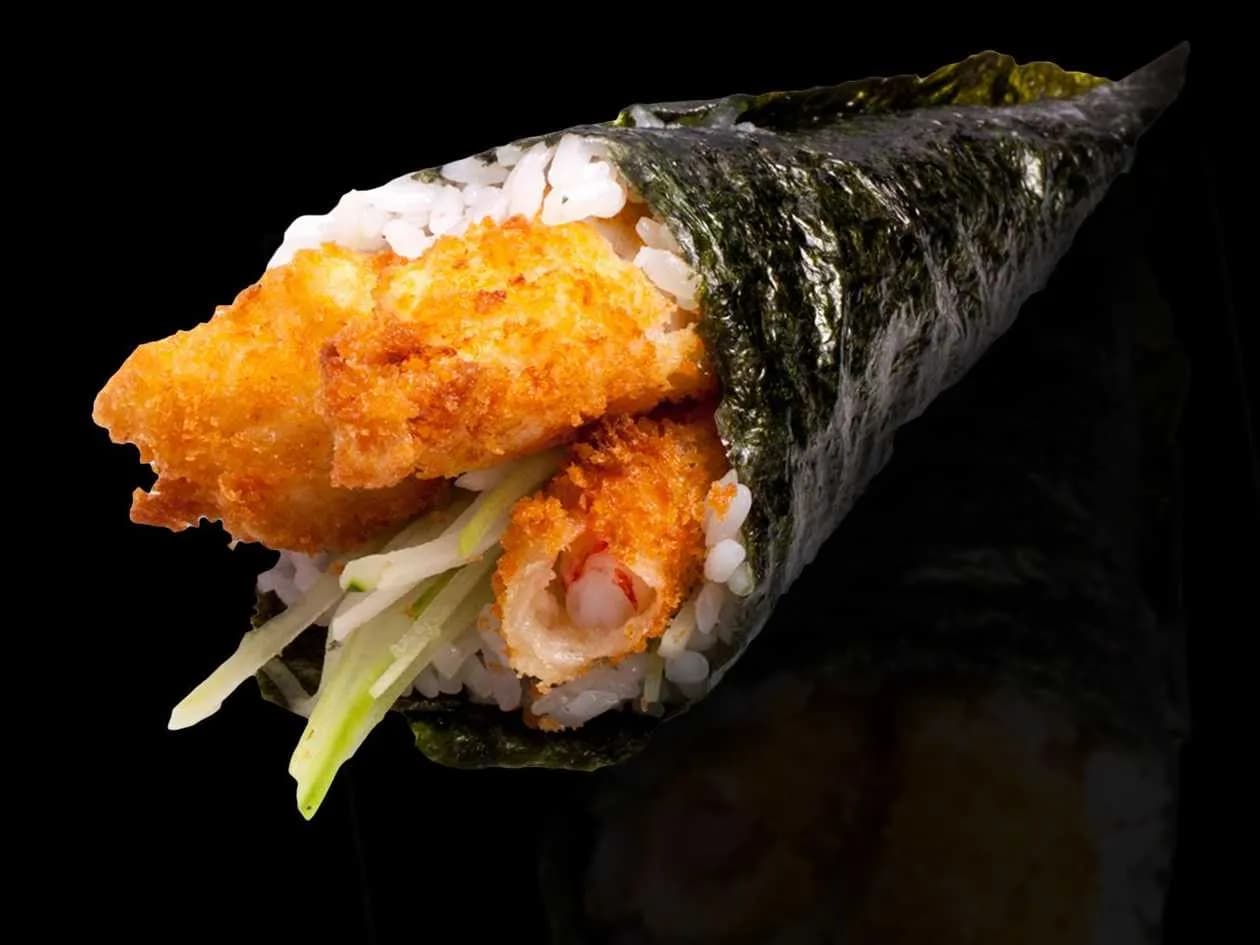 Temaki with Shrimp in Tempura