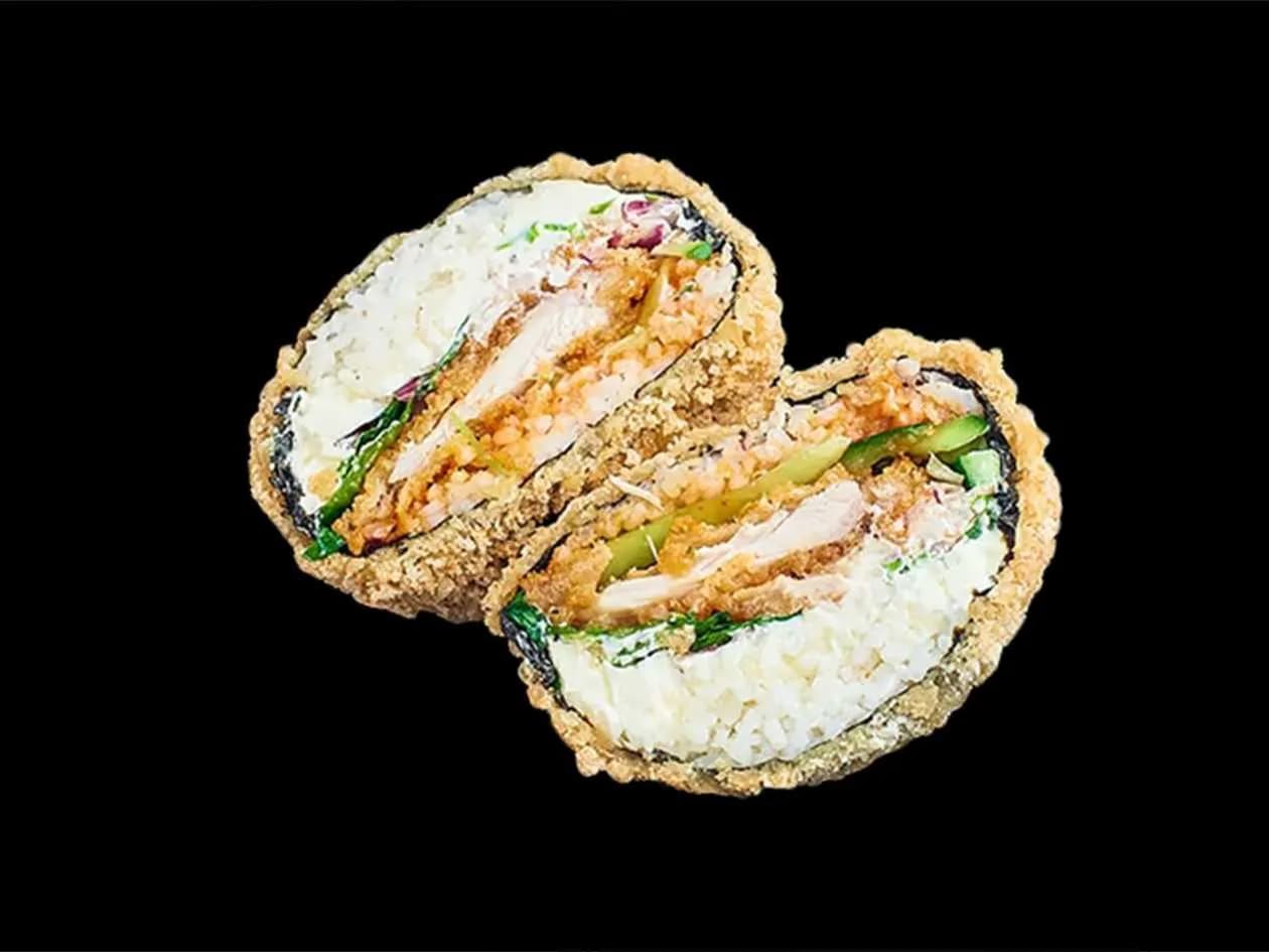 Sushi Burger with Teriyaki Chicken