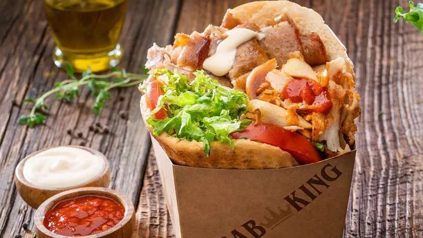 Kebab In Thick Bread