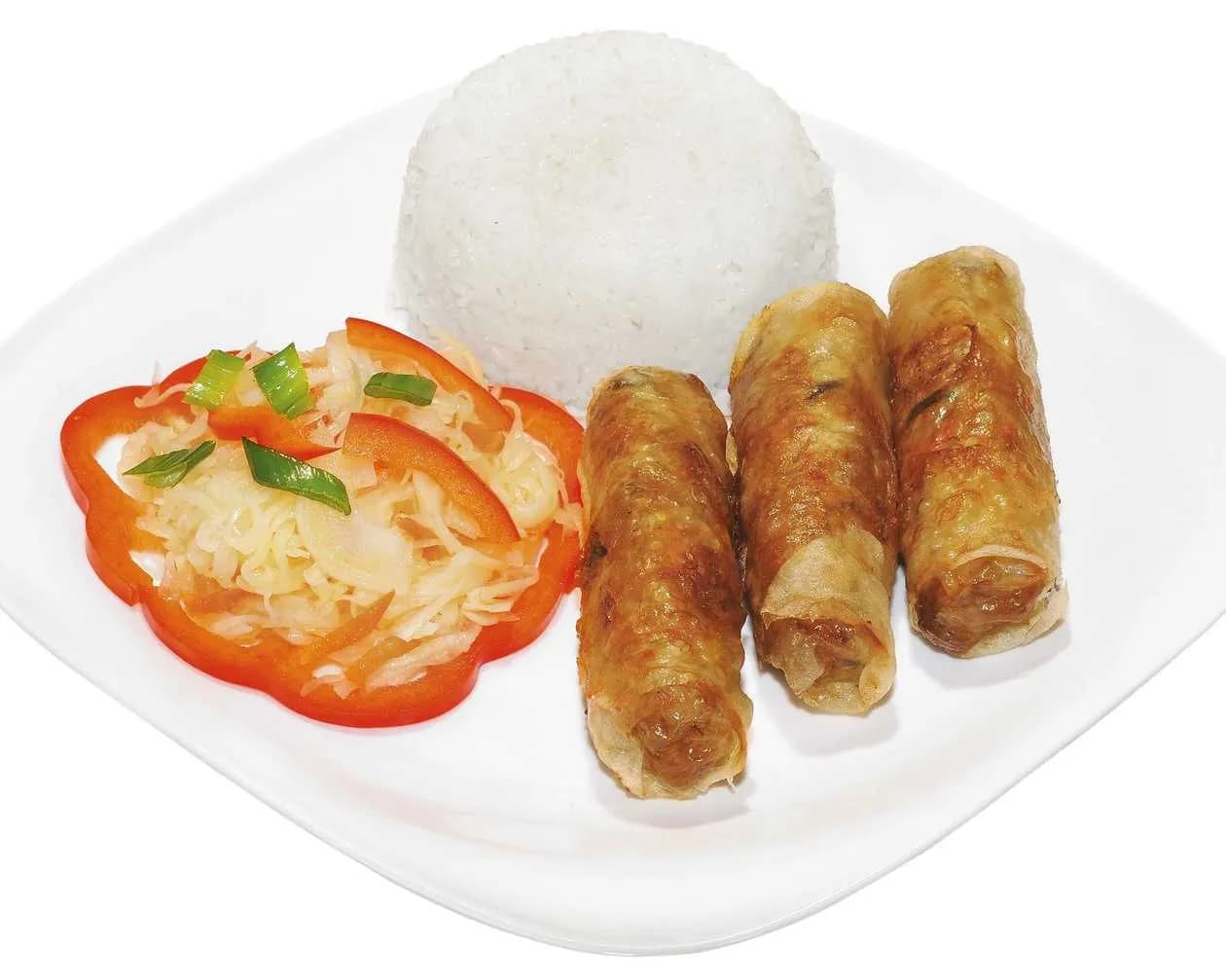 5. Spring Rolls Stuffed with Pork and Vegetables