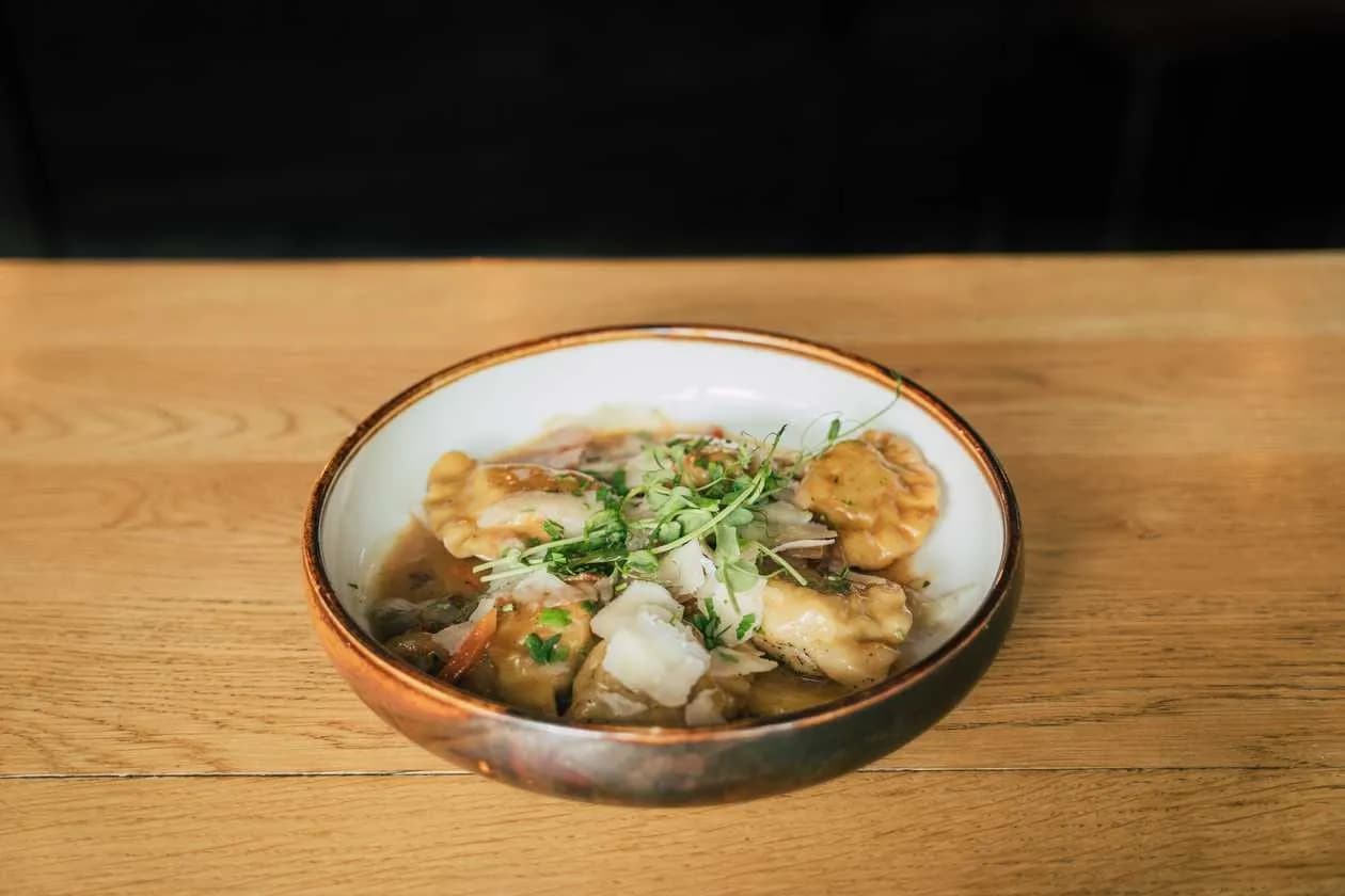 Handmade Pierogi with Pulled Pork from Złotnicka Pstra