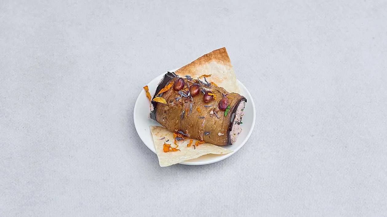 Eggplant and Nut Rolls