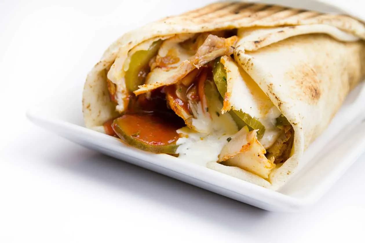 Chicken Kebab Sandwich with Increased Portion of Meat