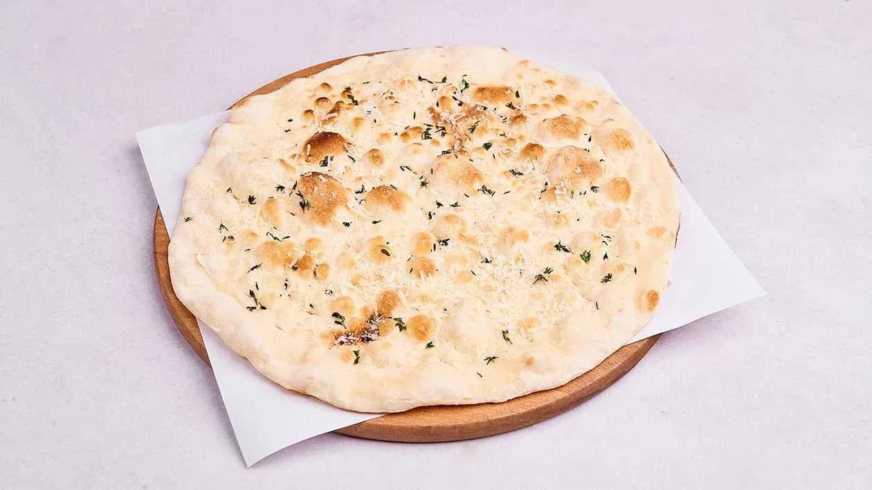 Focaccia with thyme and pecorino romano cheese