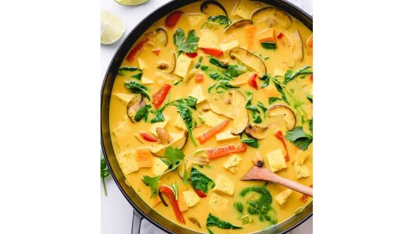 Coconut tofu curry (vegan)