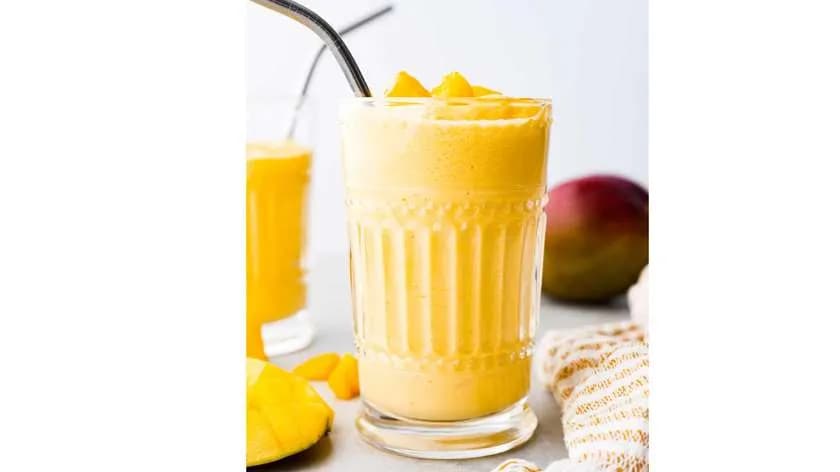 Lassi z mlekiem kokosowym i mango (wegańskie)