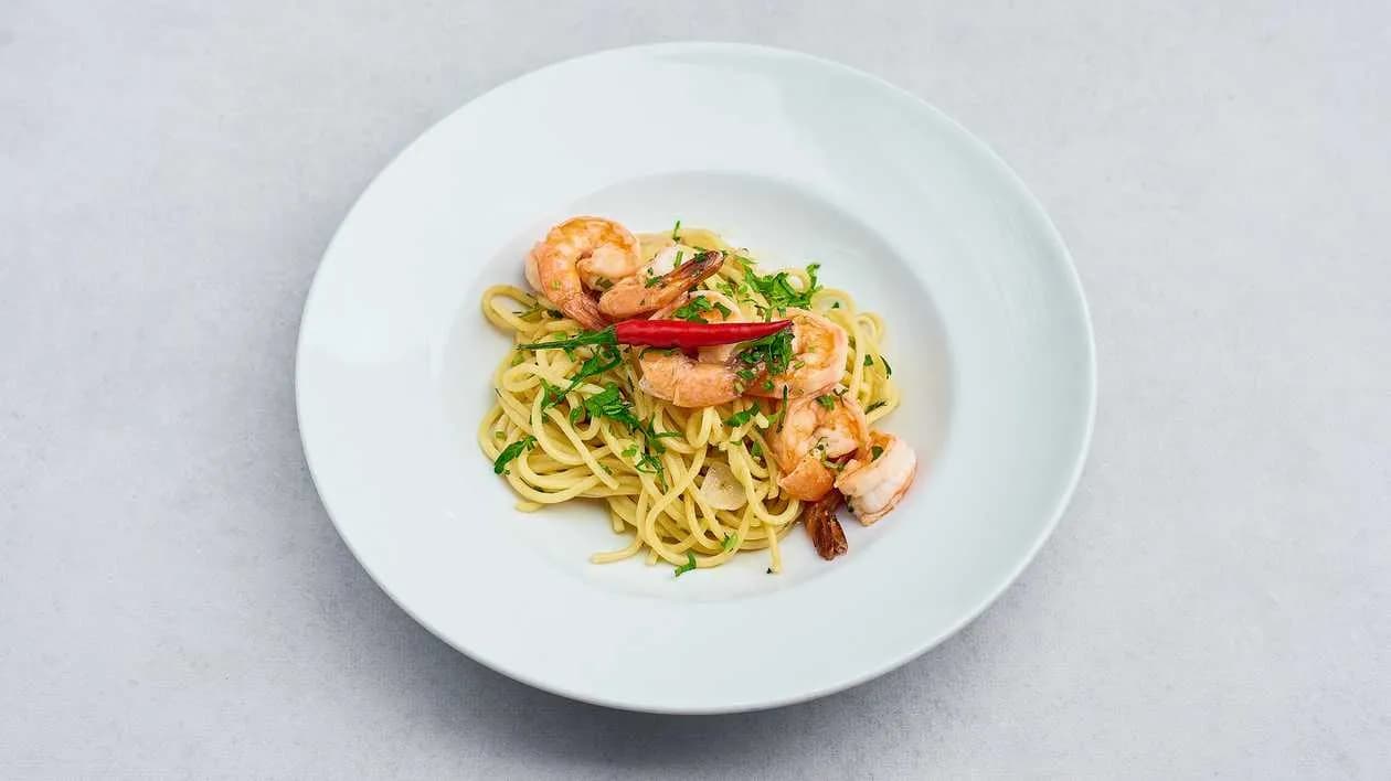 Spaghetti Aglio e Olio Scampi