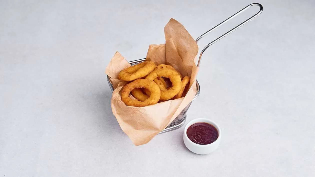 Onion Rings (8 pcs) with BBQ