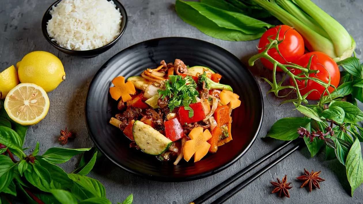 Black Pepper with Rice