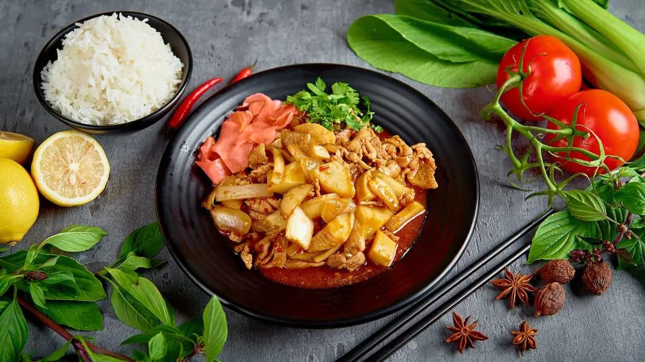 Pork Caramel with Rice