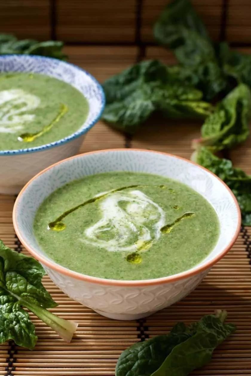 Mushroom Palak Soup