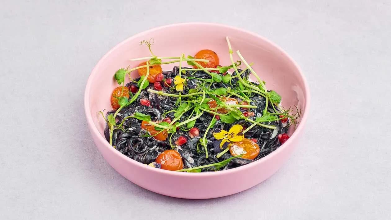 Tagliolini sepia z czarną truflą