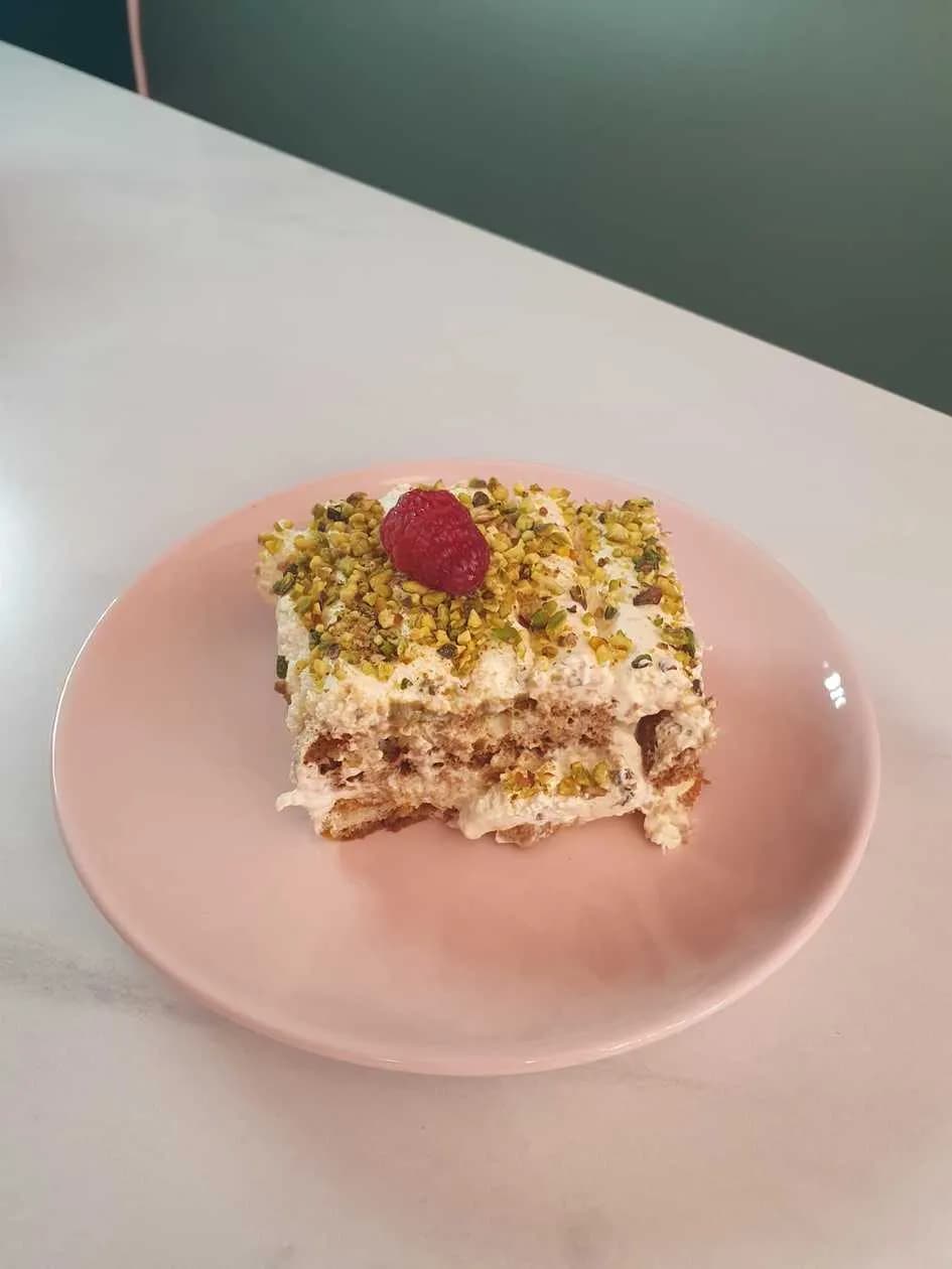 Pistachio tiramisu