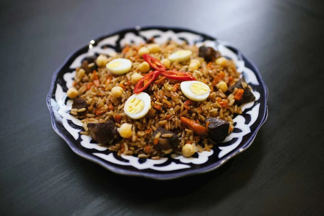 Plov with rice
