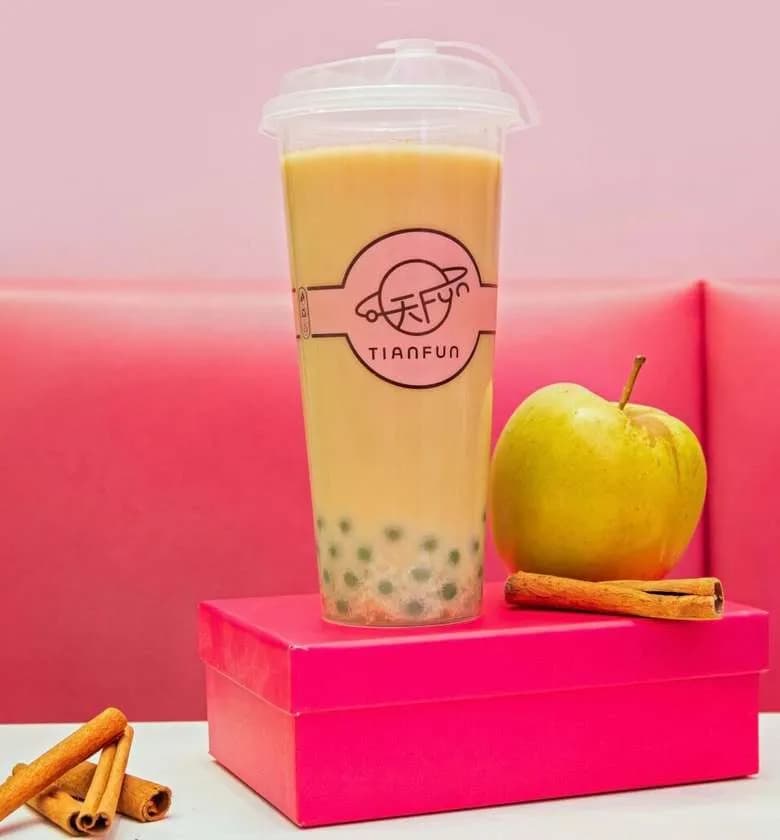 Cinnamon with boba apple