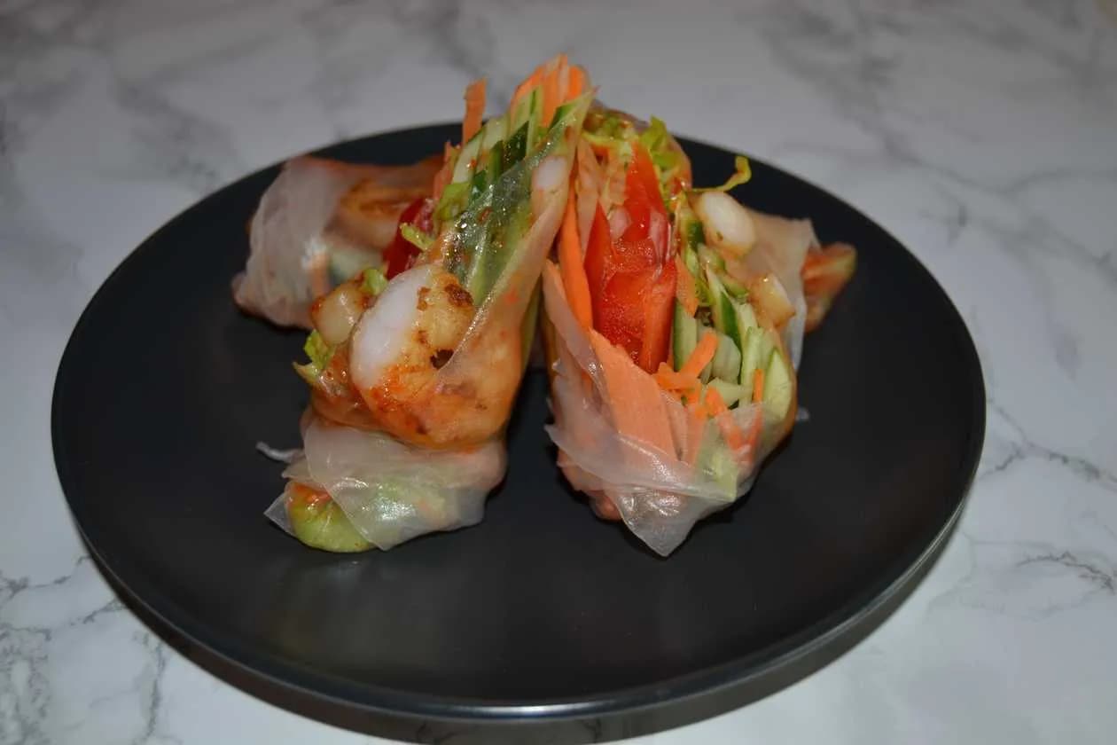 Spring Rolls z krewetkami pikantne. 🌶️