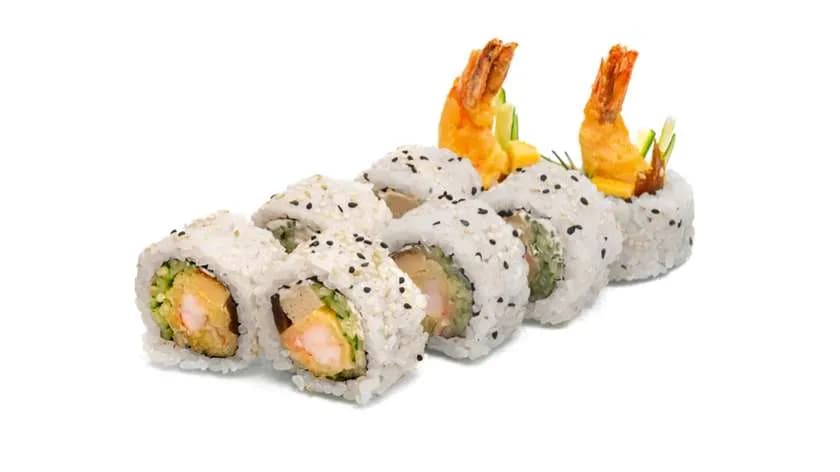 Uramaki krewetka w tempurze