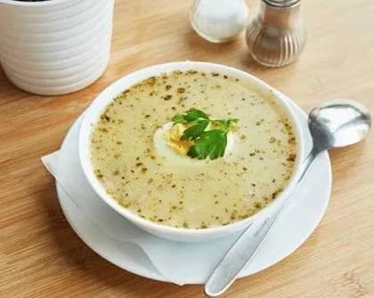 Soup with Egg and Sausage