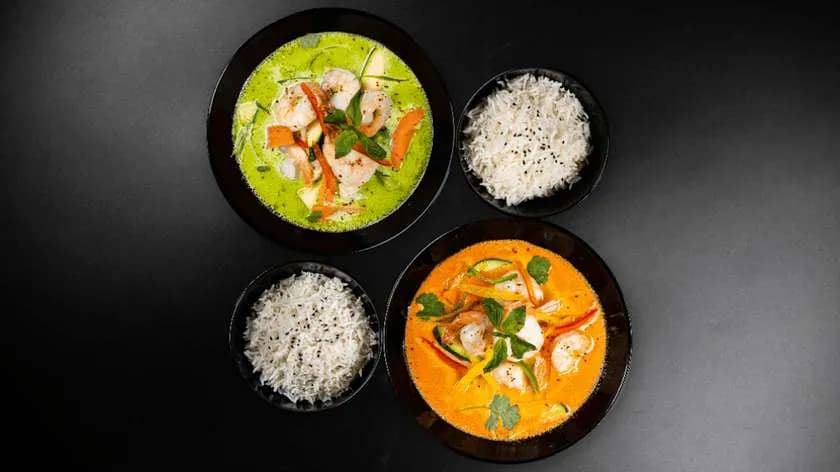 2 x Curry & 2 x ryż