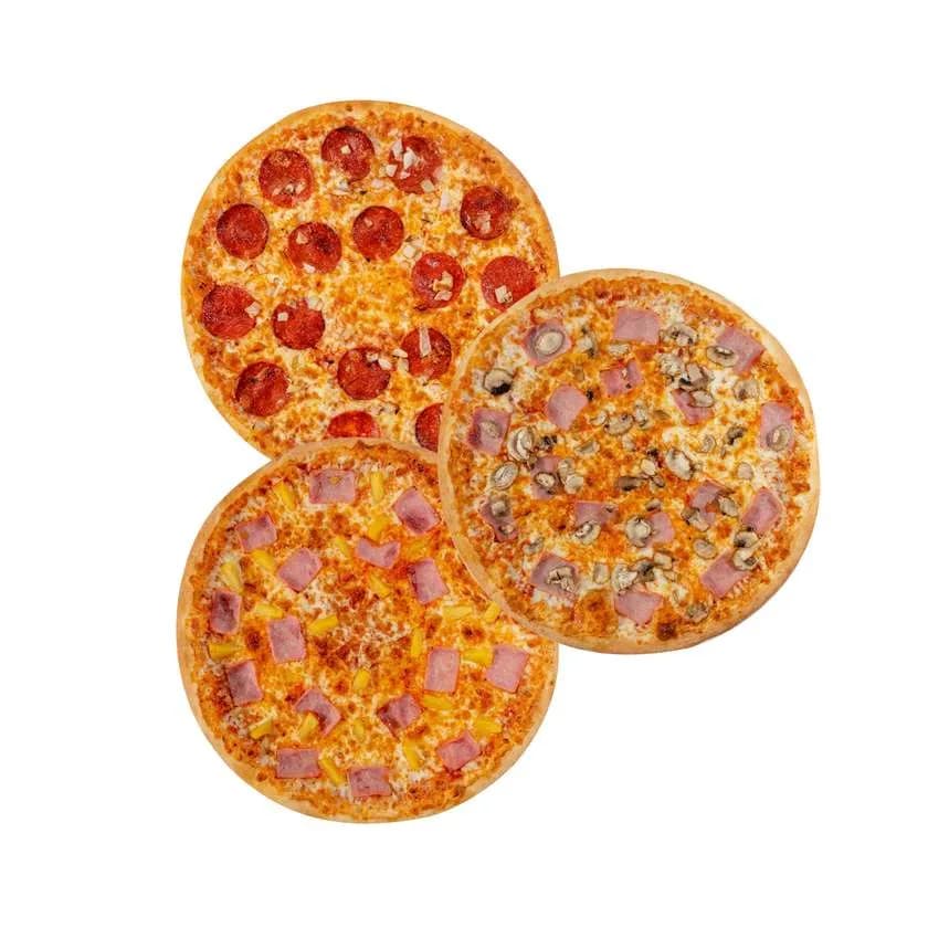SUPER TRIO Classic: 3 x Medium Pizza - 25.95/pc.