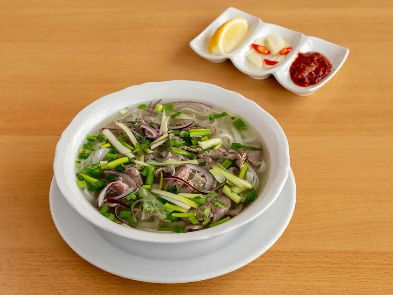 Pho Soup with Fried Beef