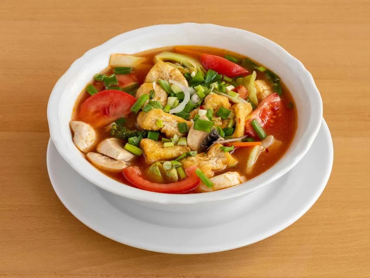 Pho Soup with Tofu and Vegetables