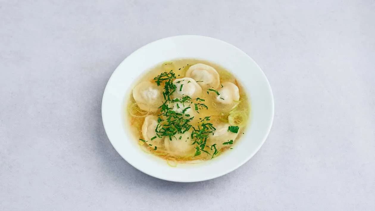Chicken Broth with Pelmeni