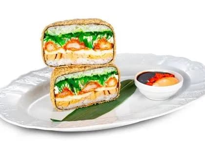 Sushi Burger mozzarella Shrimp