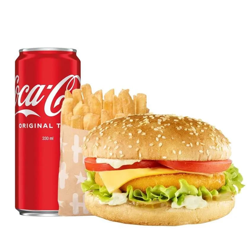 Duży zestaw Burger z Kurczakiem