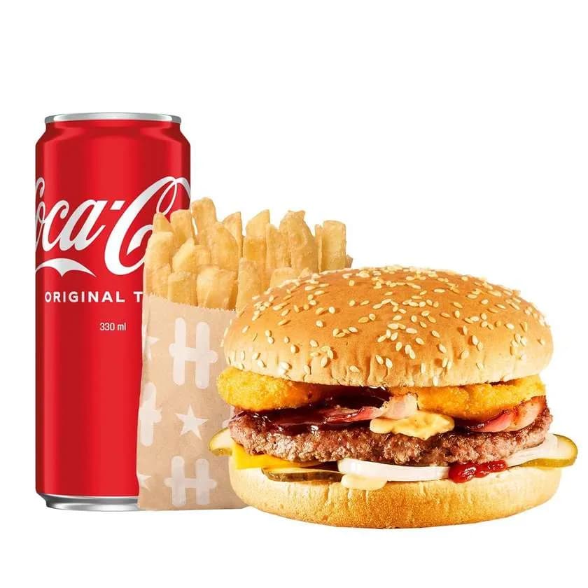 Duży zestaw Burger BBQ