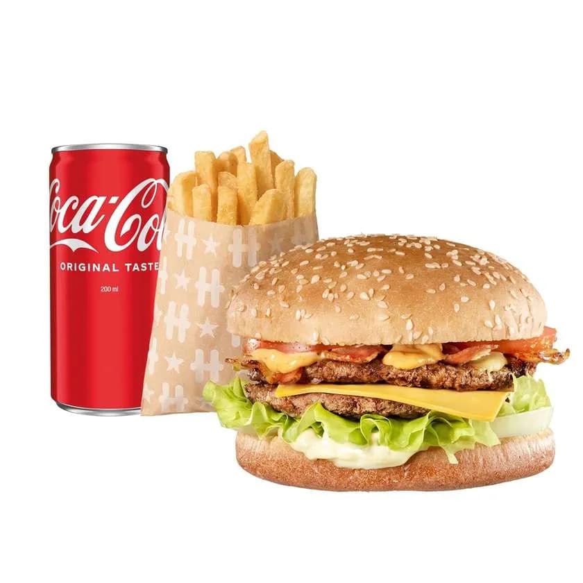 Zestaw Burger z Bekonem