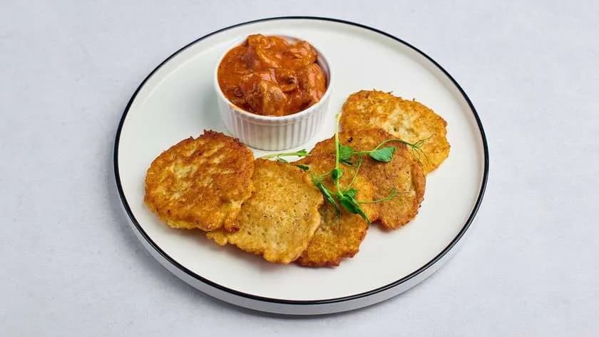 Zestaw 7. Placki ziemniaczane z gulaszem wieprzowym (5 szt.)