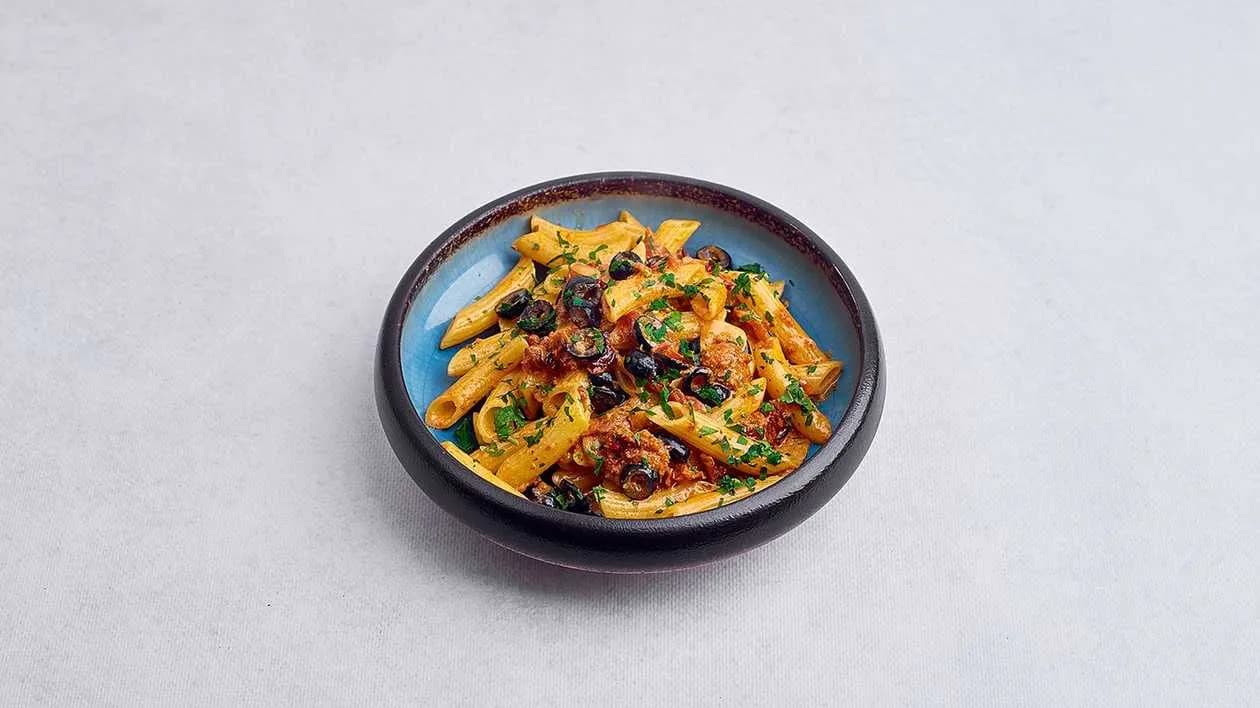 Penne Nduja, Olives