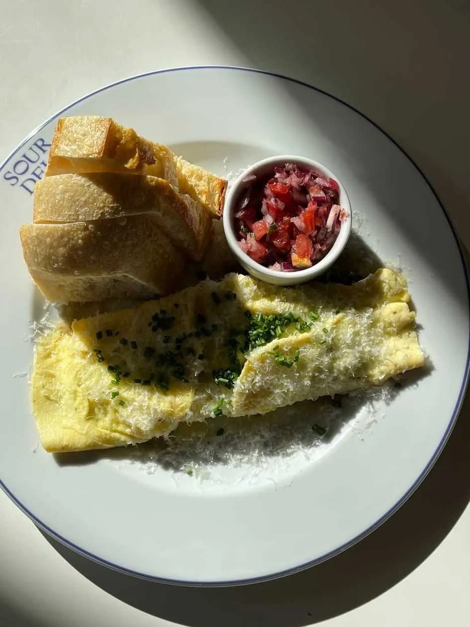 French Omelette with Cottage cheese