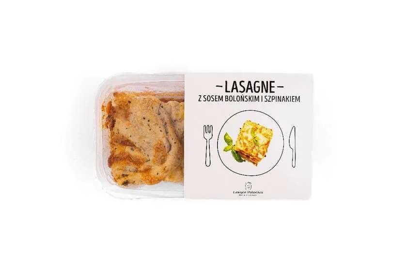 Lasagne z sosem bolońskim i szpinakiem