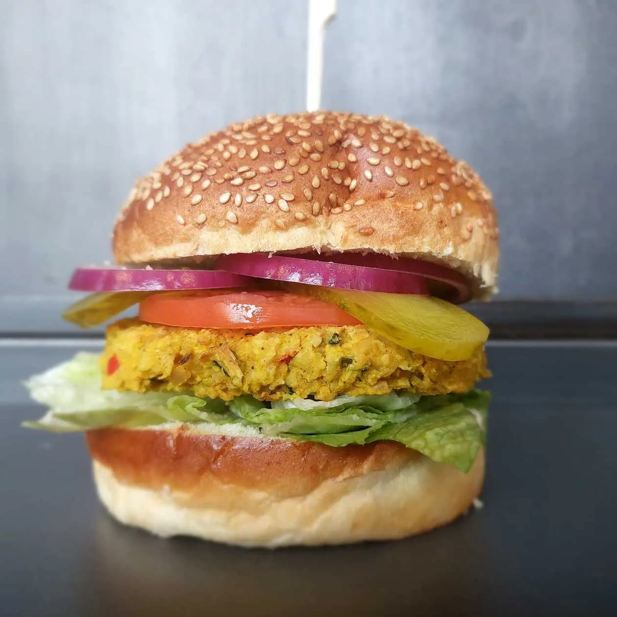 Zucchini with Chickpeas Burger