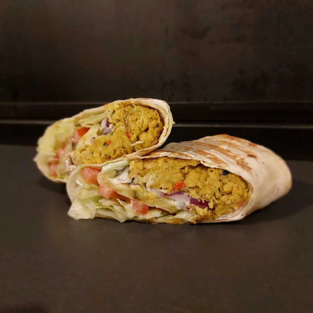 Wrap Zucchini with Chickpeas