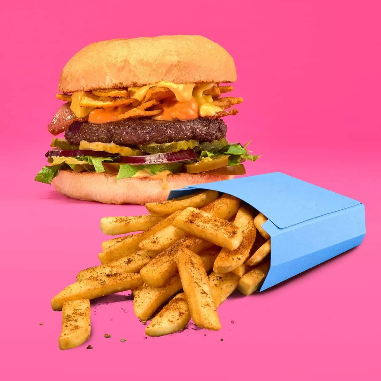 Narchos z frytkami i napojem