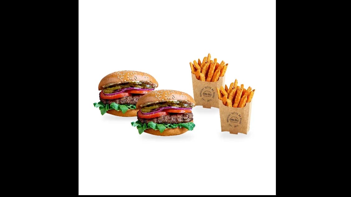 2 x Burger+2 x Bataty