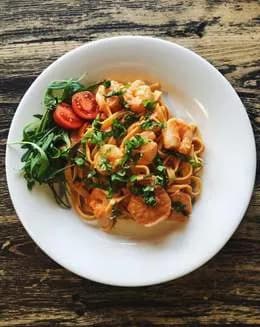 Pasta z krewetkami