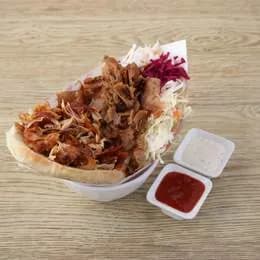 Mega kebab na grubym wołowina