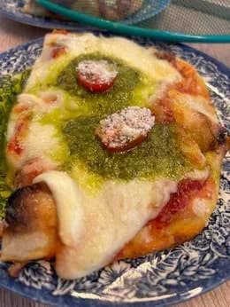 Focaccia pesto carciofi