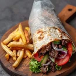 Pita M w zestawie z frytkami