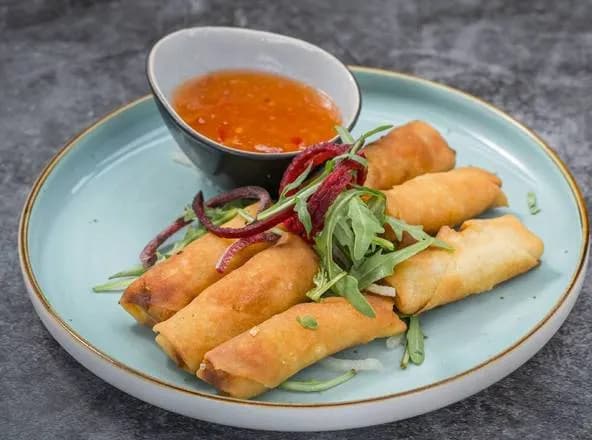 Vegetarische Frühlingsrollen (6 Stück)