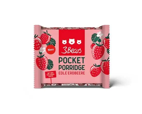 Pocket Porridge - Edle Erdbeere 55g