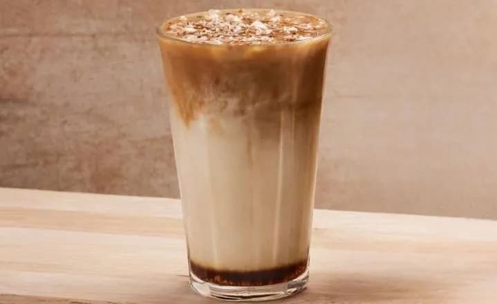 Latte lodowe owsiane ciasteczko