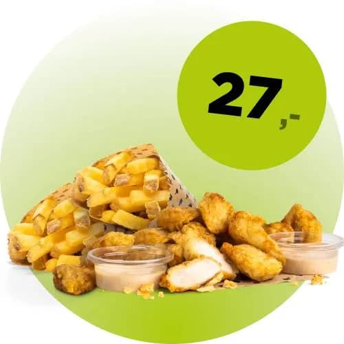 12x POPSY + 2x FRYTKI MALE