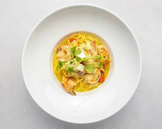 Spaghetti aglio e olio con Gamberi