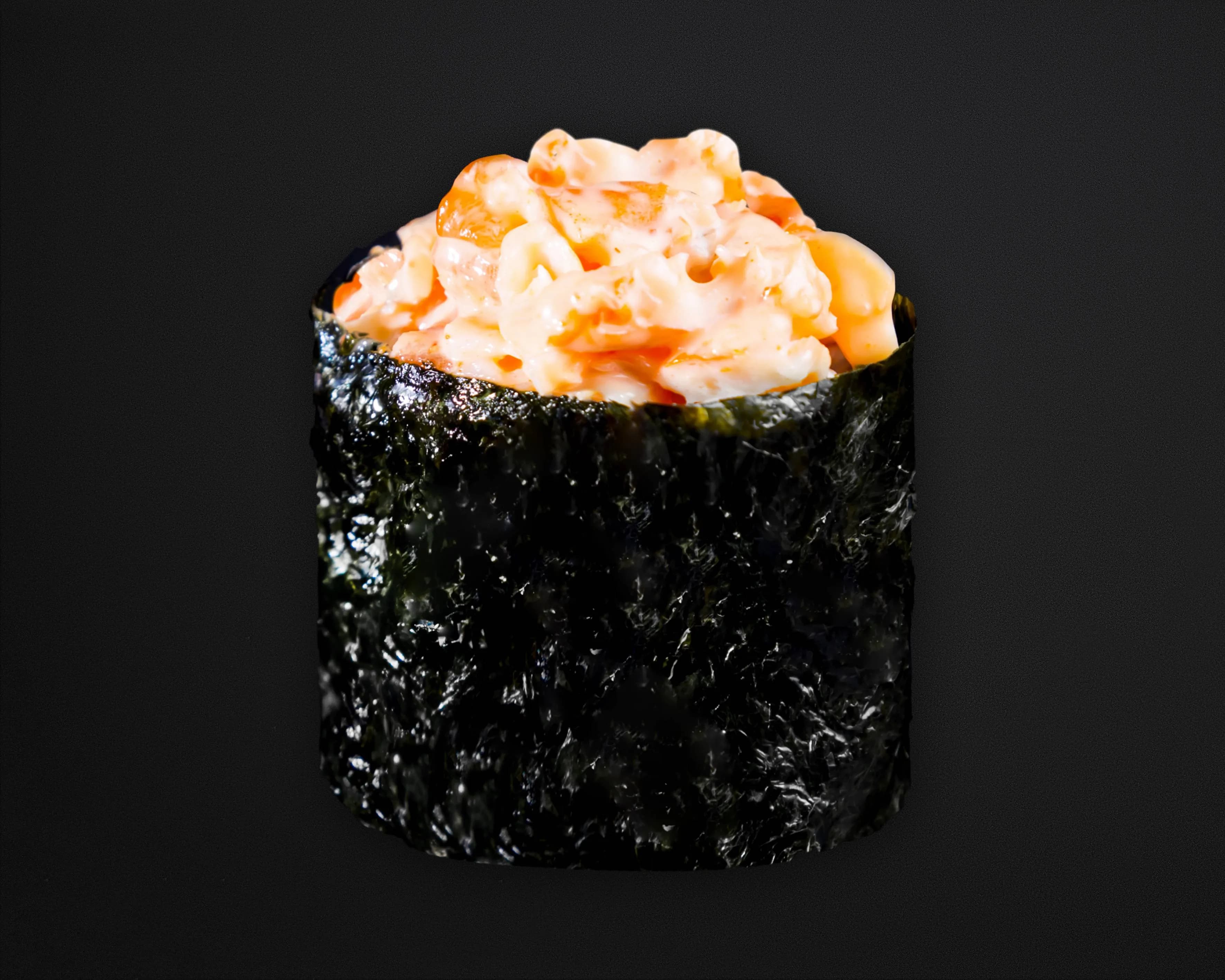 Gunkan-maki z Krewetką, Majonezem, Tobiko